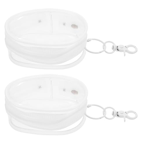PartyKindom 2 Stück Transparente Puppentragetasche aus PVC Leichte Tragbare Aufbewahrungstasche mit Hängefach für Kleine Puppen Vielseitige Reisetasche zur Klaren Sicht und Einfachem von PartyKindom