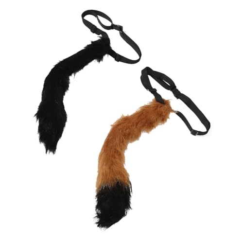 PartyKindom 2 Stück Verstellbare Flauschige Plüsch Tier Wolf und Fuchs Kostümzubehör für Fasching Party Dekoration PartyKindom 2 Stück Verstellbare Flauschige Plüsch Tier Wolf und Fuchs Kostümzubehör für Fasching Party Dekoration von PartyKindom