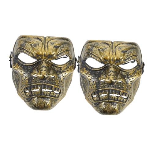 PartyKindom 2 Stück Vintage Römische Gesichtsmasken Retro Rittermaske Vollgesichtsschutz Staubdicht Komfortabel für Halloween Karneval Maskenball Cosplay von PartyKindom