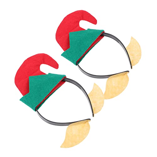 PartyKindom 2 Stück Weihnachts Haarreif mit Lustigen Clownshut Motiven Dekorativ und Stabil Geeignet für Karneval Party Kostümfeiern und Festliche Anlässe für Erwachsene von PartyKindom