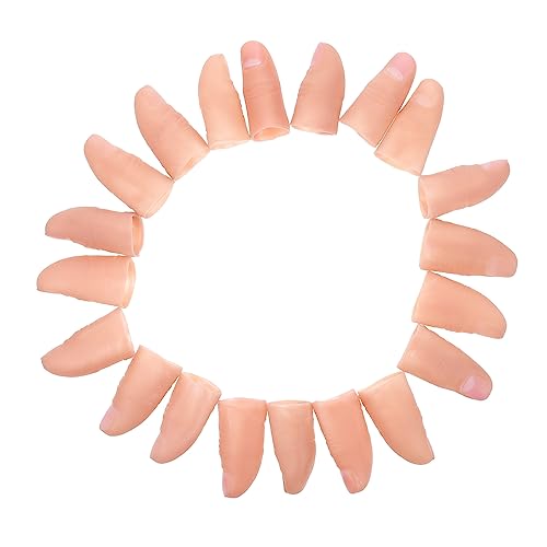 PartyKindom 20 Stück Finger Cover Zaubertricks Zauberer-Set Trick-Requisiten gefälschte Finger Werkzeug Maniküre-Hand Halloween gefälschter Finger Nagel Vinyl PartyKindom 20 Stück Finger Cover Zaubertricks Zauberer-Set Trick-Requisiten gefälschte Finger Werkzeug Maniküre-Hand Halloween gefälschter Finger Nagel Vinyl von PartyKindom