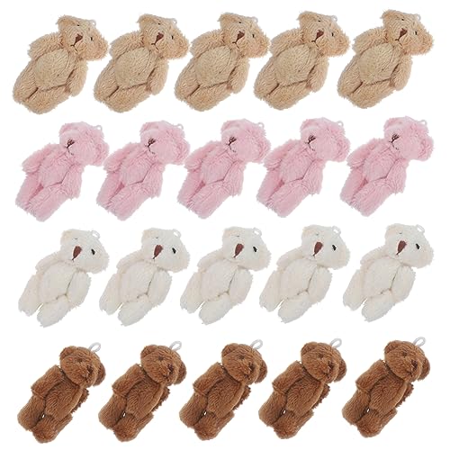 PartyKindom 20 Stück Mini -Bären -Puppenverzierungen Minibären Masse Kuscheltiere aus weichem Plüsch mini Plüschtiermasse Miniaturtier Bärenbeutel Charme Masse tragen Bär Plüsch PP Baumwolle PartyKindom 20 Stück Mini -Bären -Puppenverzierungen Minibären Masse Kuscheltiere aus weichem Plüsch mini Plüschtiermasse Miniaturtier Bärenbeutel Charme Masse tragen Bär Plüsch PP Baumwolle von PartyKindom