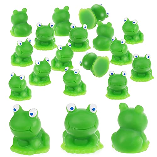 PartyKindom 20 Stück Miniatur Frosch Figuren Teiliges Harz Frosch Modell Realistische Tierfiguren für Garten Dekoration Lernspielzeug für Sichere und Wiederverwendbare Ornamente von PartyKindom
