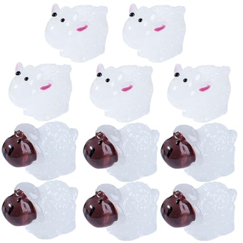 PartyKindom 20 Stück Miniatur Schaf Figuren Leuchtend im Dunkeln Resin Mini Tier Dekoration für Büro und Garten Kreatives Miniatur Schaf Wohnaccessoire für Desktop und Landschaft PartyKindom 20 Stück Miniatur Schaf Figuren Leuchtend im Dunkeln Resin Mini Tier Dekoration für Büro und Garten Kreatives Miniatur Schaf Wohnaccessoire für Desktop und Landschaft von PartyKindom