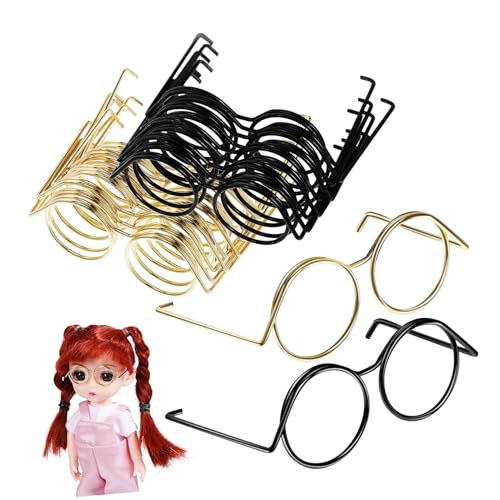PartyKindom 20 Stück Puppenbrille Mini -Brille Für Puppen -Brillen Gläser Rahmen Verschleiß Tragen Kühle Brille Winzig Rand Brillen Für Puppen Geformt Klein Puppenzubehör Puppenhaus Kupfer PartyKindom 20 Stück Puppenbrille Mini -Brille Für Puppen -Brillen Gläser Rahmen Verschleiß Tragen Kühle Brille Winzig Rand Brillen Für Puppen Geformt Klein Puppenzubehör Puppenhaus Kupfer von PartyKindom