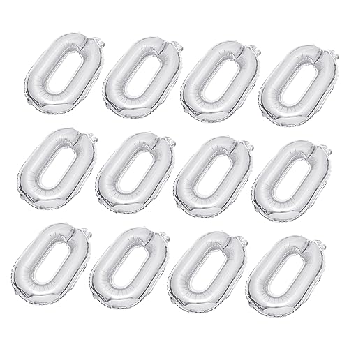 PartyKindom 20 Stück Teiliges Aluminiumfolie Luftballons Silber Party Balloon Decor Metallic Party Deko für Geburtstag Hochzeit Festival Sichere und Langlebige Partydekoration von PartyKindom