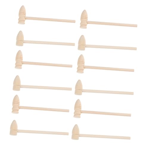 PartyKindom 20 Stück Teiliges Holzhammer Mini Hämmer für Glatte Kanten Sicheres Material Vielseitig Kuchenhammer Fördert Feinmotorik und Kreativität bei Jungen und Mädchen PartyKindom 20 Stück Teiliges Holzhammer Mini Hämmer für Glatte Kanten Sicheres Material Vielseitig Kuchenhammer Fördert Feinmotorik und Kreativität bei Jungen und Mädchen von PartyKindom