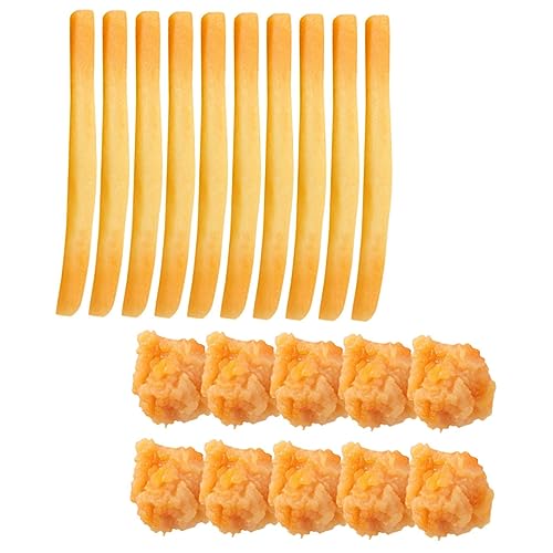 PartyKindom 20 Stück Teiliges Künstliche Französische Pommes Frites und Chicken Popcorn Deko Realistische Snack Modelle für Kinderküche Partydekoration Fotorequisiten und Küchenaccessoires PartyKindom 20 Stück Teiliges Künstliche Französische Pommes Frites und Chicken Popcorn Deko Realistische Snack Modelle für Kinderküche Partydekoration Fotorequisiten und Küchenaccessoires von PartyKindom