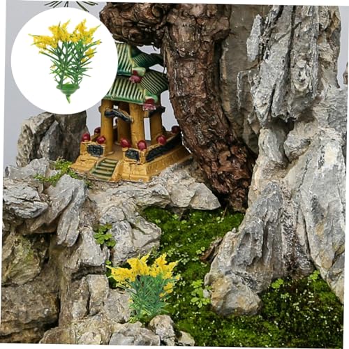 PartyKindom 20 Stück Teiliges Miniatur Pflanzenmodell Gelbe Mini Pflanzen für Puppenhaus Dekoration Leichtes Kunststoff Ornament für Miniaturgärten Feengärten und Fotorequisiten PartyKindom 20 Stück Teiliges Miniatur Pflanzenmodell Gelbe Mini Pflanzen für Puppenhaus Dekoration Leichtes Kunststoff Ornament für Miniaturgärten Feengärten und Fotorequisiten von PartyKindom
