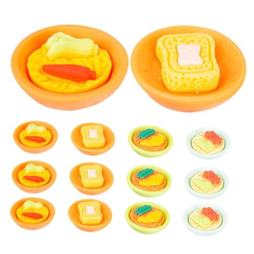 PartyKindom 20 Stück Teiliges Miniatur Puppenhaus Snack Japanische Snackmodelle Realistische Miniatur Lebensmittel Dekorative Mini Snacks für Puppenhaus Zubehör von PartyKindom