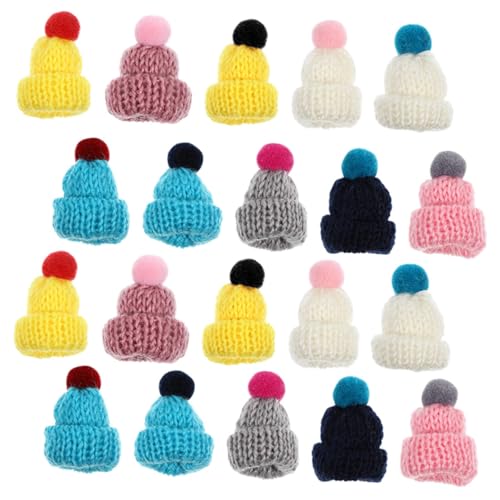 PartyKindom 20 Stück Teiliges Miniatur Wollmützen Bunte Kleine DIY Handwerks Hüte für Puppendekoration Weihnachts und Partyaccessoires Gestaltete Mini Hüte für Basteln und Zufällige Farbe PartyKindom 20 Stück Teiliges Miniatur Wollmützen Bunte Kleine DIY Handwerks Hüte für Puppendekoration Weihnachts und Partyaccessoires Gestaltete Mini Hüte für Basteln und Zufällige Farbe von PartyKindom