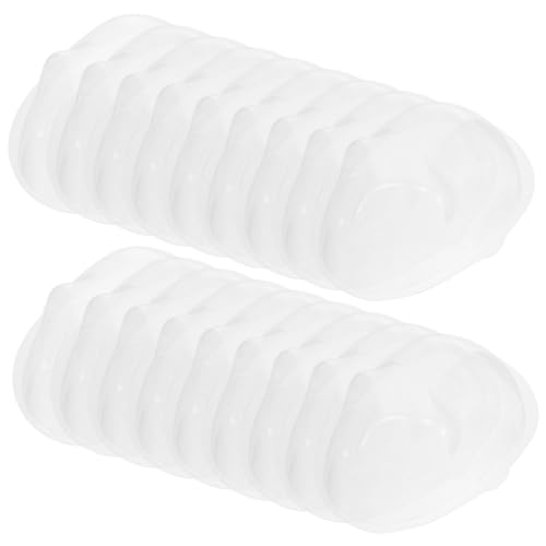 PartyKindom 20 Stück Teiliges Transparentes DIY Puppenmasken Schützende Gesichtsschutzabdeckungen für Mini Puppenbasteln Klare Puppengesichtsmasken zum Individuellen Gestalten und Schutz von PartyKindom