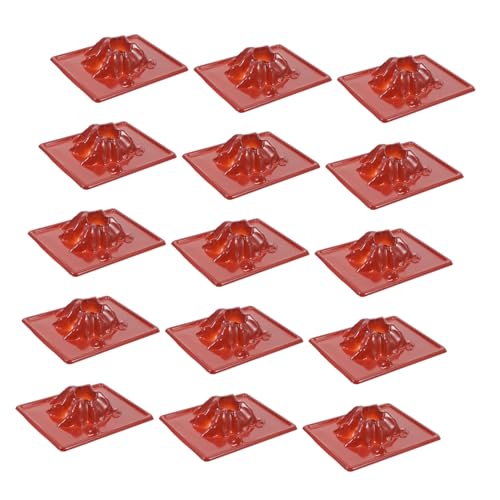 PartyKindom 20 Stück Vulkan-experimentierset Vulkanwissenschaftliche Modelle Ausbrechender Vulkan Vulkanspielzeug Pädagogisches Vulkanmodell Vulkan-bausatz Bausätze Brown Plastik von PartyKindom