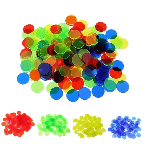 PartyKindom 200 Stück Teiliges Plastik Bingo Chips in Zufälligen Farben Transparente Zählchips für Bingo Spiele Lernspiele und Matheunterricht Vielseitige Kunststoff Marker für PartyKindom 200 Stück Teiliges Plastik Bingo Chips in Zufälligen Farben Transparente Zählchips für Bingo Spiele Lernspiele und Matheunterricht Vielseitige Kunststoff Marker für von PartyKindom