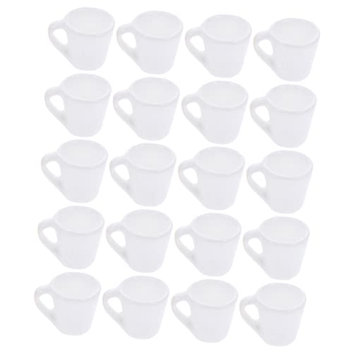 PartyKindom 20Stücke Miniaturkaffeetassen für Puppenhaus Weißes Mikrowaren Dekoration für Mini Küchen und Puppenhaus Szenen Lebendige Farben Langlebig und Realistisch PartyKindom 20Stücke Miniaturkaffeetassen für Puppenhaus Weißes Mikrowaren Dekoration für Mini Küchen und Puppenhaus Szenen Lebendige Farben Langlebig und Realistisch von PartyKindom