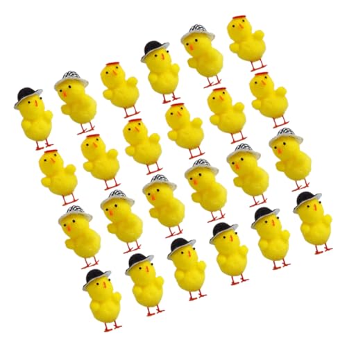 PartyKindom 24 Stück Küken-Ornament für Mädchen ausgestopft Plüsch-Hühnerspielzeug knuddelig Osterküken schmücken Hühnerspielzeug für Osterküken Wohnkultur Plüsch Huhn Schaum Gelb PartyKindom 24 Stück Küken-Ornament für Mädchen ausgestopft Plüsch-Hühnerspielzeug knuddelig Osterküken schmücken Hühnerspielzeug für Osterküken Wohnkultur Plüsch Huhn Schaum Gelb von PartyKindom