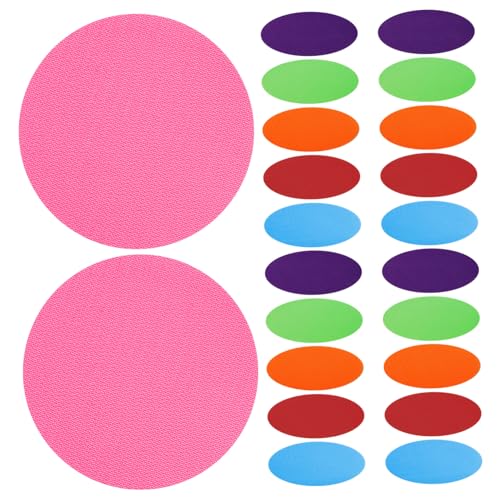 PartyKindom 24 Stück Teiliges Bunte Runde Teppichmarker mit Befestigung für Kindergarten und Vorschule Sitzplatzmarkierungen für Praktische Bodenspots zur Gruppenaktivität PartyKindom 24 Stück Teiliges Bunte Runde Teppichmarker mit Befestigung für Kindergarten und Vorschule Sitzplatzmarkierungen für Praktische Bodenspots zur Gruppenaktivität von PartyKindom