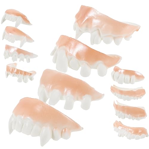 PartyKindom 24 Stück Teiliges Halloween Fake Teeth Gebiss Lustigen Designs Sichere Wiederverwendbare Kostümzähne für Horror und Mottopartys als Party Requisite und Grusel Accessoire PartyKindom 24 Stück Teiliges Halloween Fake Teeth Gebiss Lustigen Designs Sichere Wiederverwendbare Kostümzähne für Horror und Mottopartys als Party Requisite und Grusel Accessoire von PartyKindom