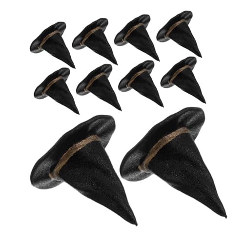 PartyKindom 24 Stück Teiliges Mini Hexenhüte Schwarz Leichte Mini Zauberhüte für DIY Bastelprojekte Puppenhaus Dekoration Party Accessoires und Flaschenverzierung PartyKindom 24 Stück Teiliges Mini Hexenhüte Schwarz Leichte Mini Zauberhüte für DIY Bastelprojekte Puppenhaus Dekoration Party Accessoires und Flaschenverzierung von PartyKindom