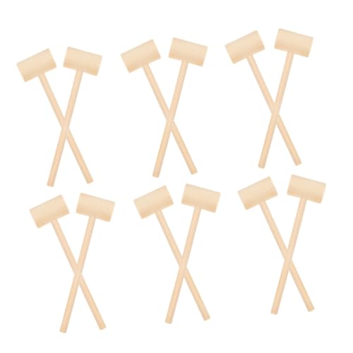 PartyKindom 24 Stück Teiliges Mini Holzhammer für Solides Holzspielzeug mit Abgerundeten Kanten Fördert Feinmotorik und Kreativität für Schokoladenbrechen Basteln und Pädagogische Spiele PartyKindom 24 Stück Teiliges Mini Holzhammer für Solides Holzspielzeug mit Abgerundeten Kanten Fördert Feinmotorik und Kreativität für Schokoladenbrechen Basteln und Pädagogische Spiele von PartyKindom