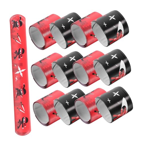 PartyKindom 24 Stück Teiliges Ninja Klatscharmband PVC Material Flexibel und Langlebig als Party Mitgebsel für Kindergeburtstag Jungen und Mädchen Kreative Armbänder für Partytüten von PartyKindom