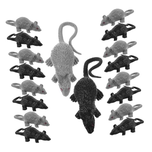 PartyKindom 24 Stück Teiliges Realistische Fake Ratten Detailgetreue Figuren aus Robustem Leichte Halloween Dekoration Lustige Gruselige Tierattrappen für Partys und Streiche PartyKindom 24 Stück Teiliges Realistische Fake Ratten Detailgetreue Figuren aus Robustem Leichte Halloween Dekoration Lustige Gruselige Tierattrappen für Partys und Streiche von PartyKindom