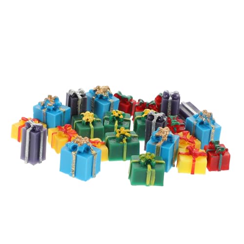 PartyKindom 25 Stück Teiliges Miniatur Geschenkboxen Bunte Mini Geschenkboxen für Puppenhaus Deko Weihnachtliche Miniaturfiguren Festliche Miniaturboxen für DIY Fotografie und PartyKindom 25 Stück Teiliges Miniatur Geschenkboxen Bunte Mini Geschenkboxen für Puppenhaus Deko Weihnachtliche Miniaturfiguren Festliche Miniaturboxen für DIY Fotografie und von PartyKindom