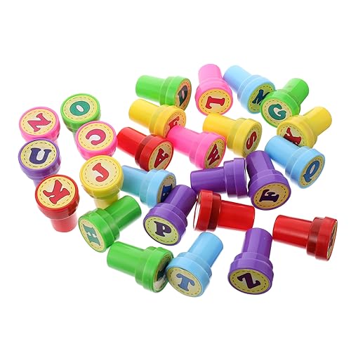 PartyKindom 26Stücke Teiliges Stempelset mit Alphabet Selbstfärbende Buchstabenstempel für Kreative Bastelprojekte Schulpreise und Partygeschenke Sicher und Langlebig aus Hochwertigem PartyKindom 26Stücke Teiliges Stempelset mit Alphabet Selbstfärbende Buchstabenstempel für Kreative Bastelprojekte Schulpreise und Partygeschenke Sicher und Langlebig aus Hochwertigem von PartyKindom