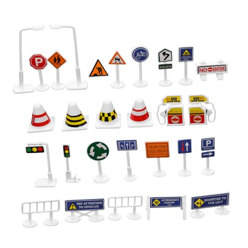 PartyKindom 28 Stück Teiliges Verkehrszeichen Spielset für Verkehrsschilder Sicherem Material Realistische DIY Verkehrszeichen für Vorschule Lernspielzeug und Straßensicherheitsschulung PartyKindom 28 Stück Teiliges Verkehrszeichen Spielset für Verkehrsschilder Sicherem Material Realistische DIY Verkehrszeichen für Vorschule Lernspielzeug und Straßensicherheitsschulung von PartyKindom