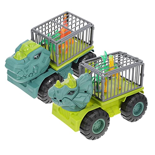 PartyKindom 2Sätze Dinosaurier Transportfahrzeug Set Teiliges Ingenieurspielzeug für Druckgesteuertem Fördert Kreativität und Motorik Hochwertiger Farbenfrohes Design PartyKindom 2Sätze Dinosaurier Transportfahrzeug Set Teiliges Ingenieurspielzeug für Druckgesteuertem Fördert Kreativität und Motorik Hochwertiger Farbenfrohes Design von PartyKindom