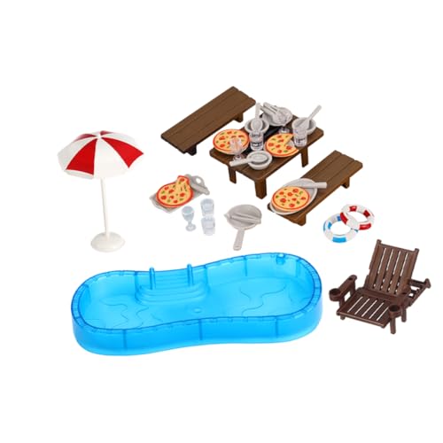 PartyKindom 2Sätze Miniaturmöbel Set für Puppenhaus und Strandliege Zubehör Dekoratives DIY Kit für Innen und Außenspiel Leicht zu Montieren Einzigartiges Design PartyKindom 2Sätze Miniaturmöbel Set für Puppenhaus und Strandliege Zubehör Dekoratives DIY Kit für Innen und Außenspiel Leicht zu Montieren Einzigartiges Design von PartyKindom