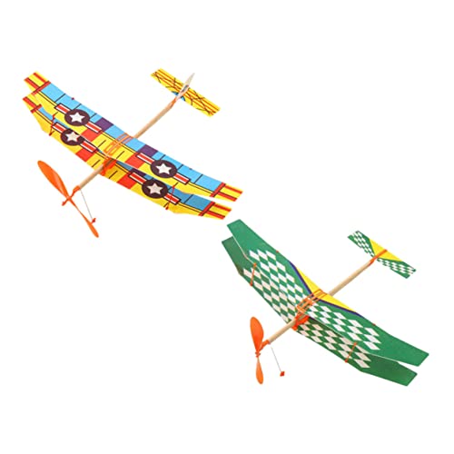PartyKindom 2Stücke Bildungsflugzeug Montierbare Gummiband Flugzeuge für Fördert Fantasie und Praktische Fähigkeiten für Drinnen und Draußen PartyKindom 2Stücke Bildungsflugzeug Montierbare Gummiband Flugzeuge für Fördert Fantasie und Praktische Fähigkeiten für Drinnen und Draußen von PartyKindom