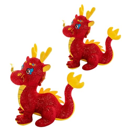 PartyKindom 2Stücke Drachenpuppe Gefülltes Drachenspielzeug Neujahrs Maskottchen für Drachen Kuscheliges Tier für Jahr PartyKindom 2Stücke Drachenpuppe Gefülltes Drachenspielzeug Neujahrs Maskottchen für Drachen Kuscheliges Tier für Jahr von PartyKindom