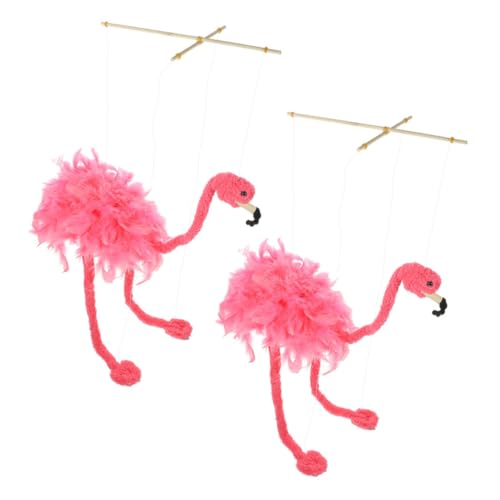 PartyKindom 2Stücke Flamingo Plüschtiere Marionettenpuppe mit Zugschnur Interaktive Tierpuppe für Kreative Aufführungen und Spielspaß PartyKindom 2Stücke Flamingo Plüschtiere Marionettenpuppe mit Zugschnur Interaktive Tierpuppe für Kreative Aufführungen und Spielspaß von PartyKindom