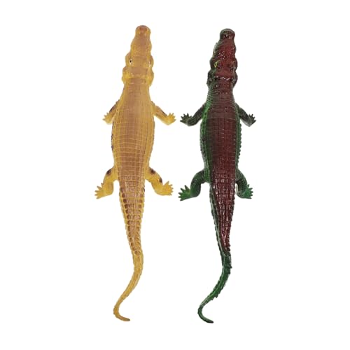 PartyKindom 2Stücke Krokodilspielzeug Große Schreiende Simulation Krokodil Modelle aus Kunststoff für Kreative Wasserspiele für Badewanne und Pool PartyKindom 2Stücke Krokodilspielzeug Große Schreiende Simulation Krokodil Modelle aus Kunststoff für Kreative Wasserspiele für Badewanne und Pool von PartyKindom
