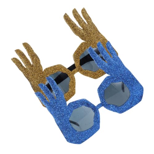 PartyKindom 2Stücke Ok Handschuh Brillen Glitzerbrille für Partys Karneval Einzigartige Lustige Augenbedeckung für Erwachsene Leicht Auffällig für Jede PartyKindom 2Stücke Ok Handschuh Brillen Glitzerbrille für Partys Karneval Einzigartige Lustige Augenbedeckung für Erwachsene Leicht Auffällig für Jede von PartyKindom