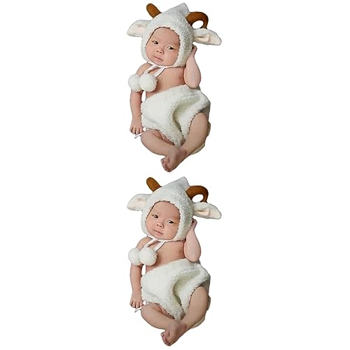 PartyKindom 2st Neugeborenes Kostüm Anzüge Für Jungen Neugeborene Requisiten Neugeborenes Outfit Für Jungen Säuglingsanzug Kinderkleid Weiß Baby Europäisch Und Amerikanisch Kleidung von PartyKindom