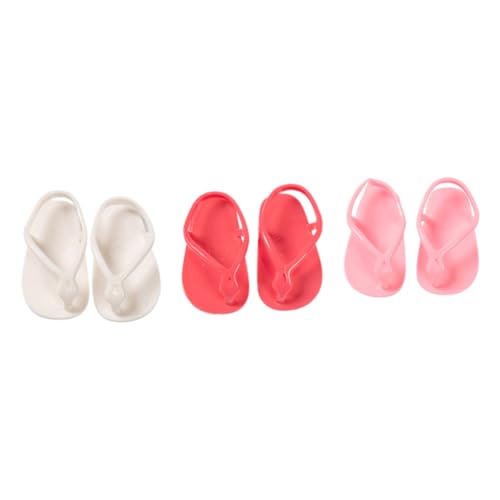 PartyKindom 3 Paare DREI Niedliche Puppenschuhe für Mädchen Sandalen für Puppen Rosa und Weiß Spielzeugkostümzubehör für Kreative Puppenliebhaber PartyKindom 3 Paare DREI Niedliche Puppenschuhe für Mädchen Sandalen für Puppen Rosa und Weiß Spielzeugkostümzubehör für Kreative Puppenliebhaber von PartyKindom