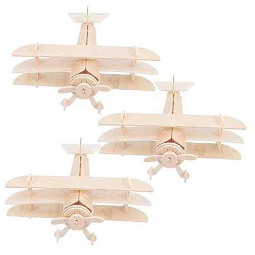 PartyKindom 3 Stück DIY Flugzeug Modellbausatz für Teiliges Holz Puzzle Set zum Zusammenbauen und Bemalen Kreatives Fantasie und Hand Augen Koordination PartyKindom 3 Stück DIY Flugzeug Modellbausatz für Teiliges Holz Puzzle Set zum Zusammenbauen und Bemalen Kreatives Fantasie und Hand Augen Koordination von PartyKindom