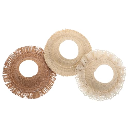 PartyKindom 3 Stück Handgewebte Offene Wollmütze Miniatur Weitkrempige Hüte für DIY Projekte Puppen Outfits und Haustier Partys PartyKindom 3 Stück Handgewebte Offene Wollmütze Miniatur Weitkrempige Hüte für DIY Projekte Puppen Outfits und Haustier Partys von PartyKindom