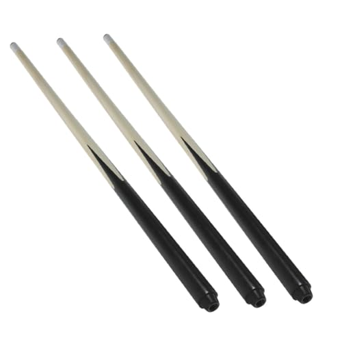 PartyKindom 3 Stück Kurze Billardqueues aus Holz Robuste Mini Pool Cues für Handliche Snooker Sticks für Junge Spieler für Geburtstag und Freizeitspaß von PartyKindom