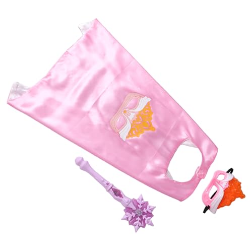 PartyKindom 3 Stück Prinzessin Dress -up -Set Halloween -Partyzubehör Prinzessin verkleiden Cape Prinzessin Kostüm Zauberstab der Schneeflockenfee Prinzessin Gastgeschenke Kunststoff Rosa PartyKindom 3 Stück Prinzessin Dress -up -Set Halloween -Partyzubehör Prinzessin verkleiden Cape Prinzessin Kostüm Zauberstab der Schneeflockenfee Prinzessin Gastgeschenke Kunststoff Rosa von PartyKindom
