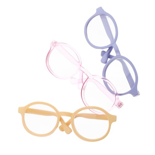 PartyKindom 3 Stück Puppenbrillen Puppenbrillen Puppen Kleinbrillen Puppen Anziehbrillen Party Requisiten Puppen Anziehbrillen Requisiten Neuartige Brillen Kleine Brillen Festliche von PartyKindom