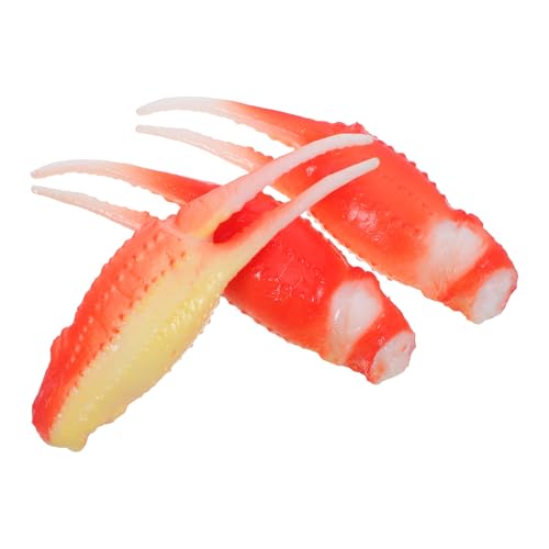 PartyKindom 3 Stück Realistisches Krabbenklauen Modell Detailgetreues Simulation für Partydekoration Fotorequisite und Lernzwecke Vielseitig Einsetzbar für Zuhause und Restaurant von PartyKindom