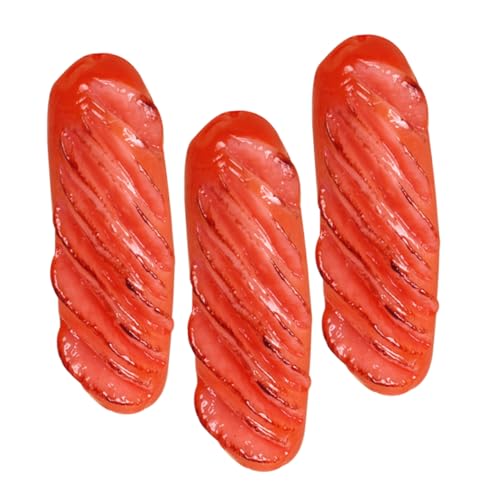 PartyKindom 3 Stück Simulierte Wurst Party Hot-Dog-Requisite Layout-Essen-Requisite Desktop-Hot-Dog-Ornament Künstliches Hot-Dog-Modell gefälschter Hot Dog Simuliertes Bratwurst- PVC rot PartyKindom 3 Stück Simulierte Wurst Party Hot-Dog-Requisite Layout-Essen-Requisite Desktop-Hot-Dog-Ornament Künstliches Hot-Dog-Modell gefälschter Hot Dog Simuliertes Bratwurst- PVC rot von PartyKindom
