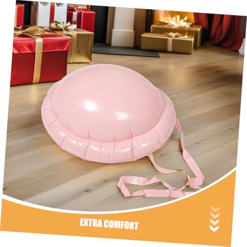 PartyKindom 3 Stück Teiliges Aufblasbares Weihnachtsmann Bauch Kostüm Requisit Realistischer Fake Schwangerschaftsbauch PVC mit Verstellbarem Nackenriemen für Weihnachten und Halloween Party von PartyKindom