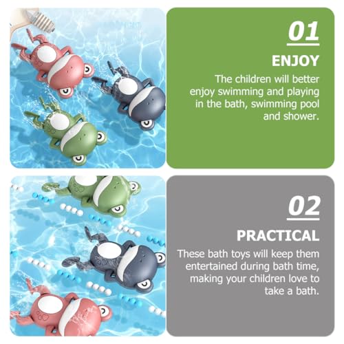 PartyKindom 3 Stück Teiliges Badespielzeug mit Aufziehbaren Schwimmenden in Blau und Grün Sicheres Hautfreundliches Badewannenspielzeug für Kleinkinder Lustige Sommer Pool Badezeit PartyKindom 3 Stück Teiliges Badespielzeug mit Aufziehbaren Schwimmenden in Blau und Grün Sicheres Hautfreundliches Badewannenspielzeug für Kleinkinder Lustige Sommer Pool Badezeit von PartyKindom
