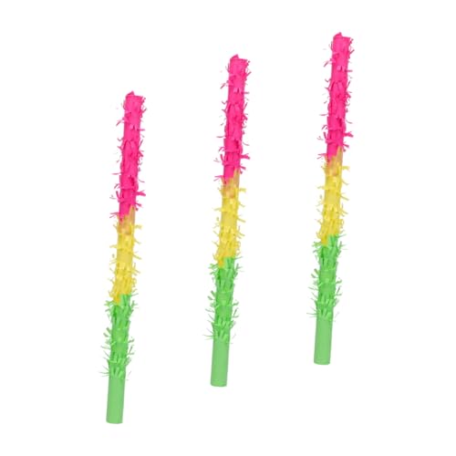 PartyKindom 3 Stück Teiliges Buntes Piñata Schläger Leicht für Fiesta Partyspiele und Mexikanische Feierlichkeiten für Geburtstags und Karnevalspartys PartyKindom 3 Stück Teiliges Buntes Piñata Schläger Leicht für Fiesta Partyspiele und Mexikanische Feierlichkeiten für Geburtstags und Karnevalspartys von PartyKindom