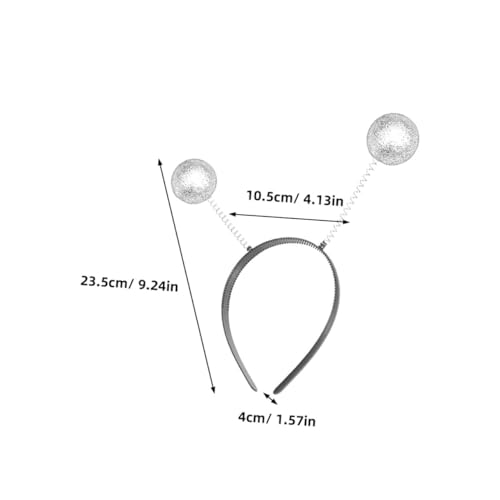 PartyKindom 3 Stück Teiliges Glitzer Haarreif mit Antennen Design Komfortables Kostüm Stirnband für Erwachsene Vielseitiges Party Accessoire für Halloween und Cosplay PartyKindom 3 Stück Teiliges Glitzer Haarreif mit Antennen Design Komfortables Kostüm Stirnband für Erwachsene Vielseitiges Party Accessoire für Halloween und Cosplay von PartyKindom