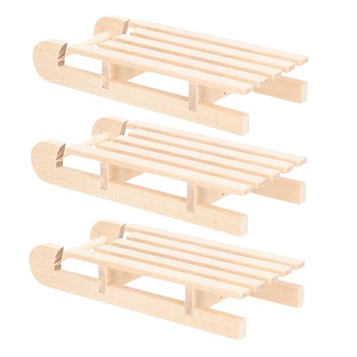 PartyKindom 3 Stück Teiliges Mini Holzschlitten Deko Naturbelassen Fein Verarbeitet Unvollendete Weihnachtsdeko für Wohnzimmer Büro Puppenhaus Handliches DIY Holzschlitten Zubehör PartyKindom 3 Stück Teiliges Mini Holzschlitten Deko Naturbelassen Fein Verarbeitet Unvollendete Weihnachtsdeko für Wohnzimmer Büro Puppenhaus Handliches DIY Holzschlitten Zubehör von PartyKindom